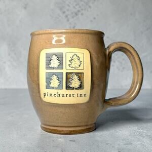 Deneen Pottery Hand Thrown Mug Pinehurst Inn Stoneware St Paul MN USA Coffee Cup